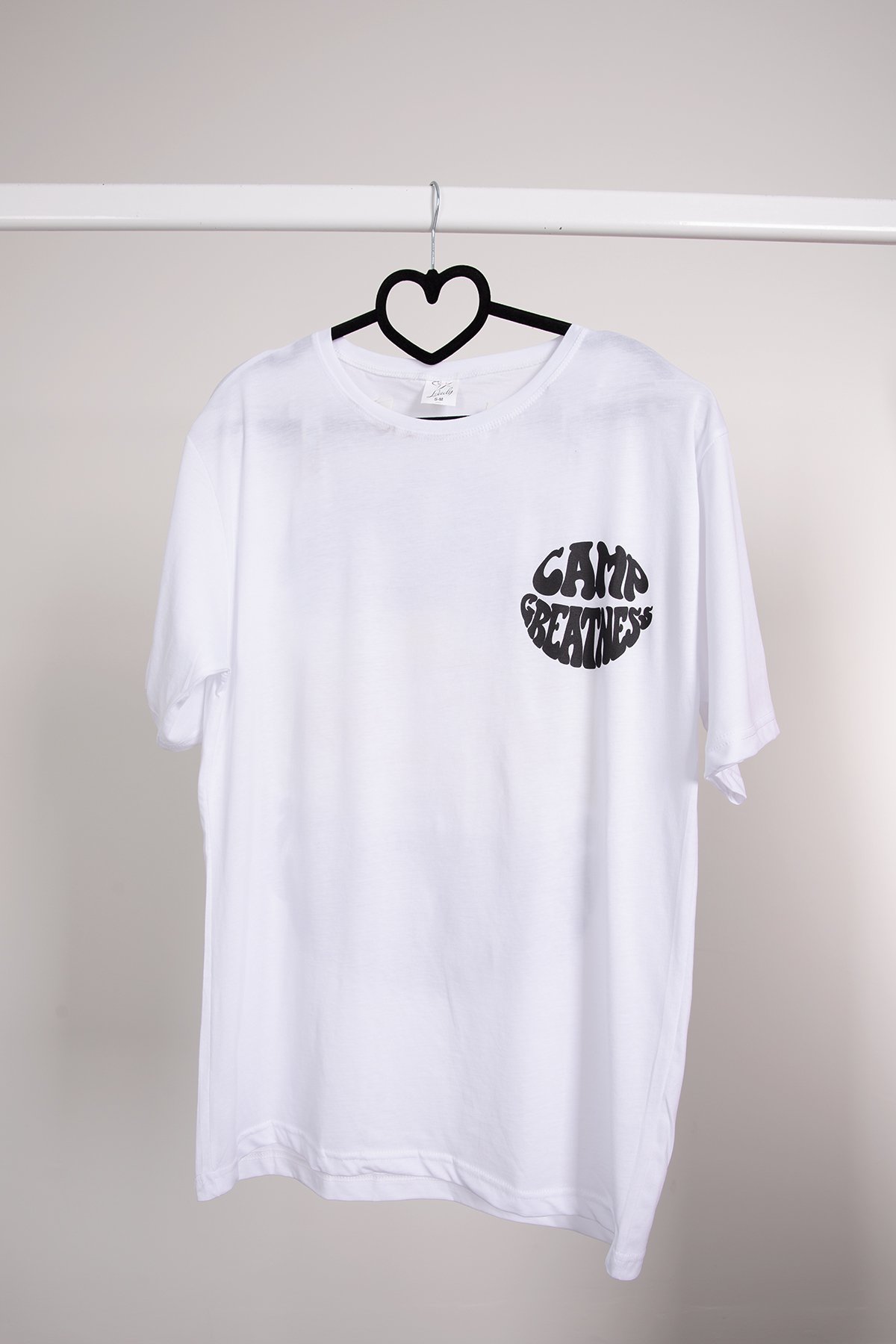Desenli Baskılı T shirt Beyaz