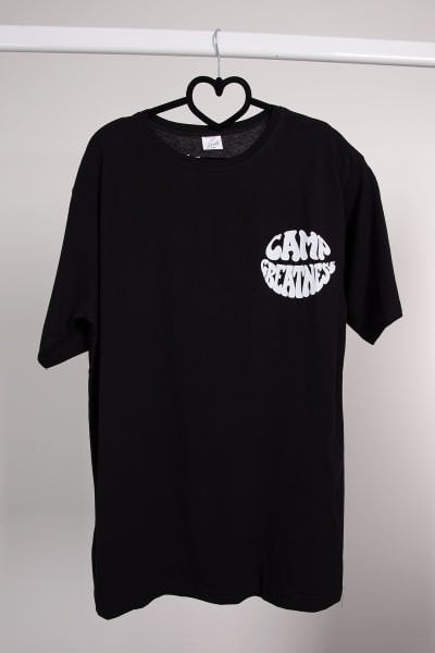 Desenli Baskılı T shirt Siyah