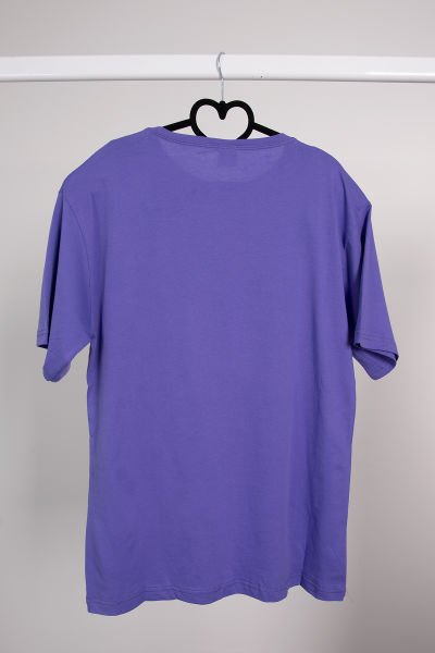 Yazılı Baskılı T shirt Eflatun