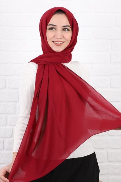 Aerobin Kumaş Şal Bordo